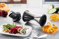 GEFU SPIRELLI XL affettatrice Manuale Nero, Acciaio inox Plastica, Acciaio inox