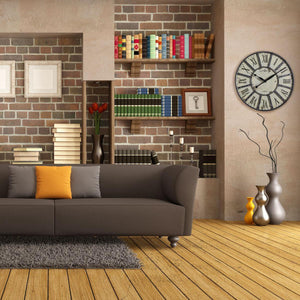 TFA-Dostmann Vintage Orologio al quarzo Rotondo Bianco