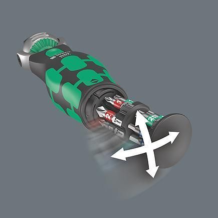 Wera 05004281001 chiave a cricchetto 18 pz Nero, Verde