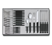 Victorinox Swiss Modern set di posate 24 pz Nero