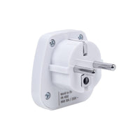 Rivacase PS4100 W00 adattatore per presa di corrente Tipo C (Europlug) Tipo G (UK) Bianco