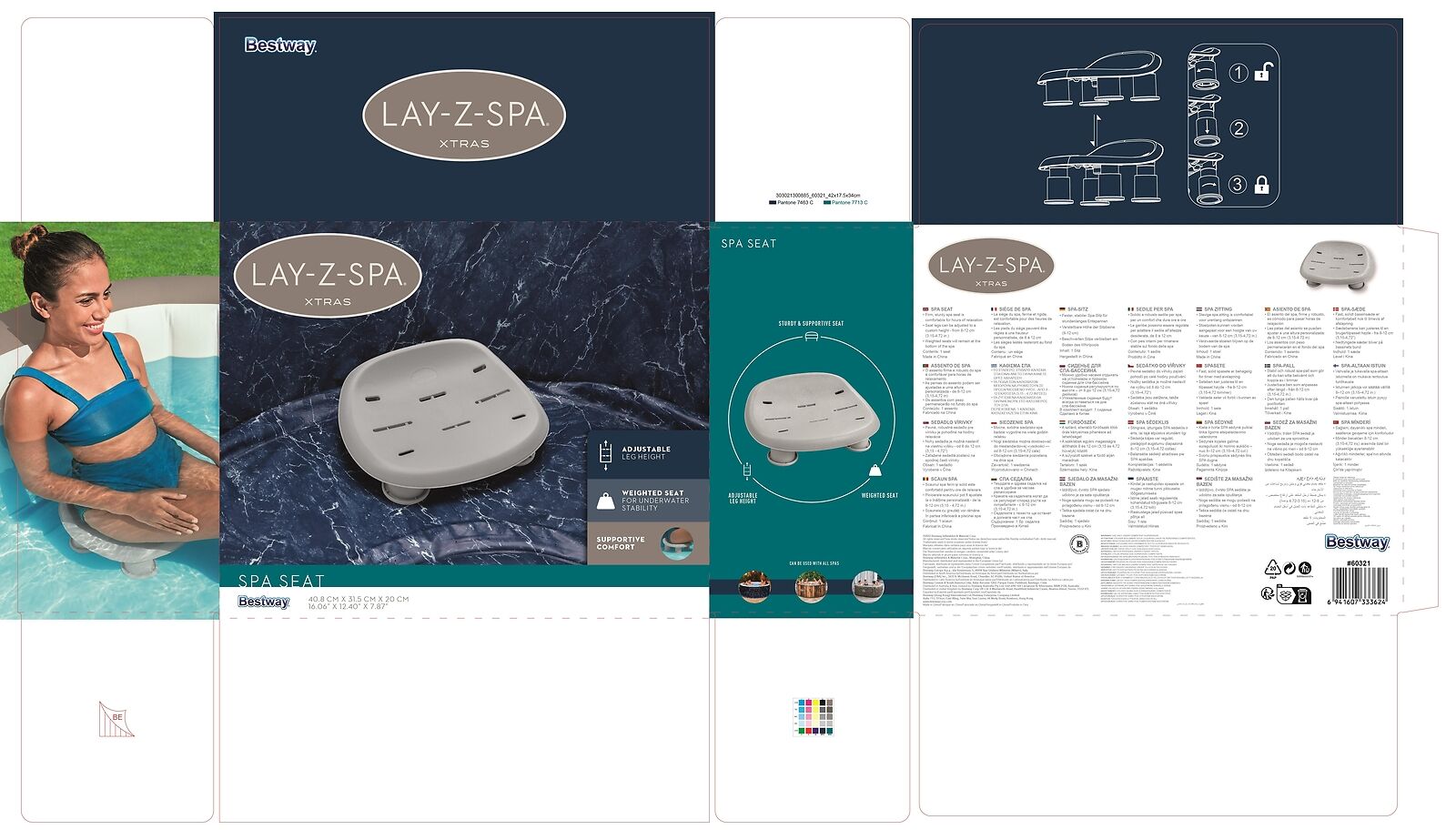 Bestway 60321 / 23 accessorio per vasche idromassaggio e spa Grigio