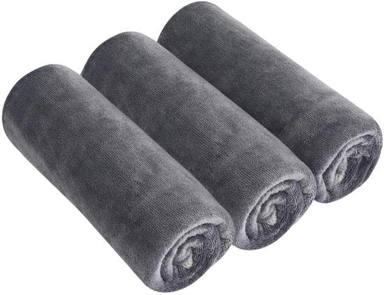 Set di asciugamani per asciugare a mano 3 pezzi - Asciugamani per asciugare a mano in microfibra - Asciugano velocemente - Leggero e soffice - Assorbe bene - Dimensioni 40 cm x 80 cm - Asciugamani per asciugare a mano