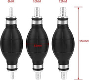Pompa a mano per trasferimento di carburante a vuoto con lampada tipo per benzina, gasolio e diesel per accessori di imbarcazione (10mm)