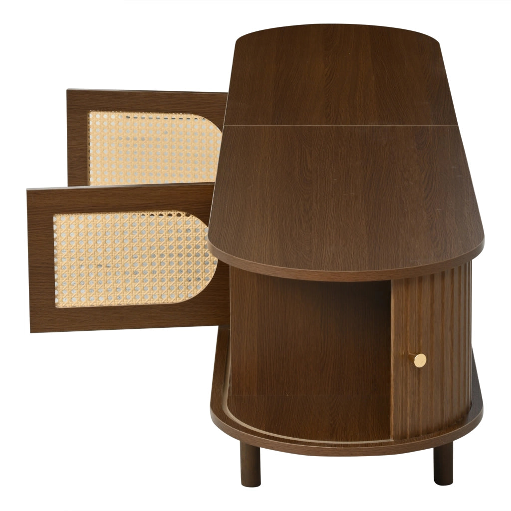 Mobile TV 180x40x40 cm con 2 ante e 2 porte a serranda in MDF