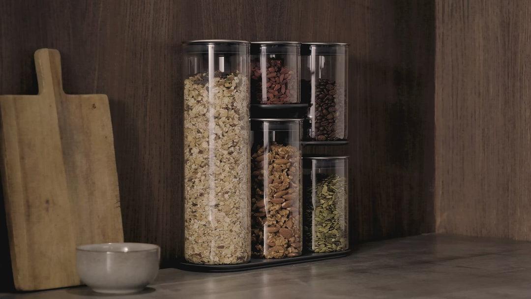 Joseph Joseph Podium Set di contenitori universali 5,4 L Vetro, Silicone, Acciaio inossidabile