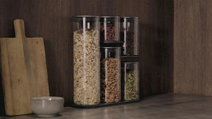 Joseph Joseph Podium Set di contenitori universali 5,4 L Vetro, Silicone, Acciaio inossidabile