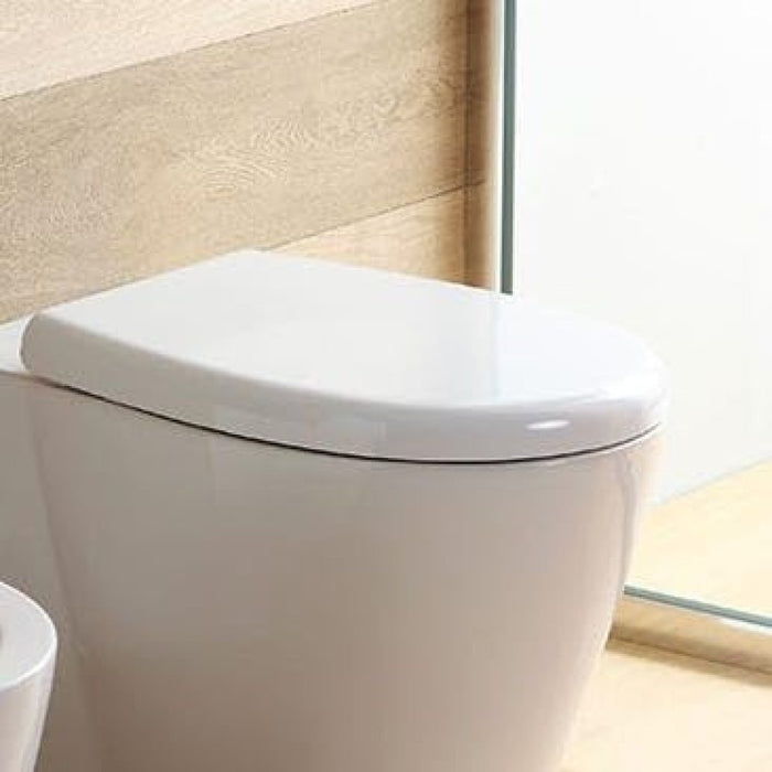 Sedile copri wc con soft close in termoindurente per delizia e m