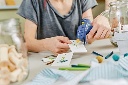 Rapid EG Point Pistola per colla a caldo Blu, Giallo