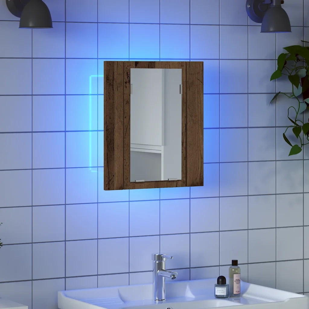 Mobile da Bagno Legno Antico 40x12x45cm in Legno Multistrato