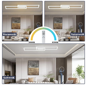 ZMH Lampada da soffitto plafoniera LED moderna 50W dimmerabile telecomando