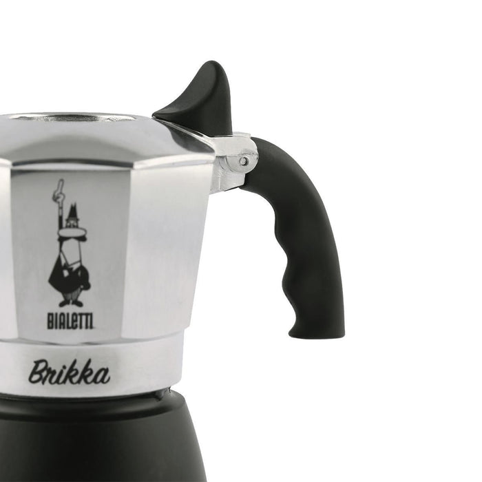 Bialetti Brikka Moka 0,1 L Nero, Stainless steel