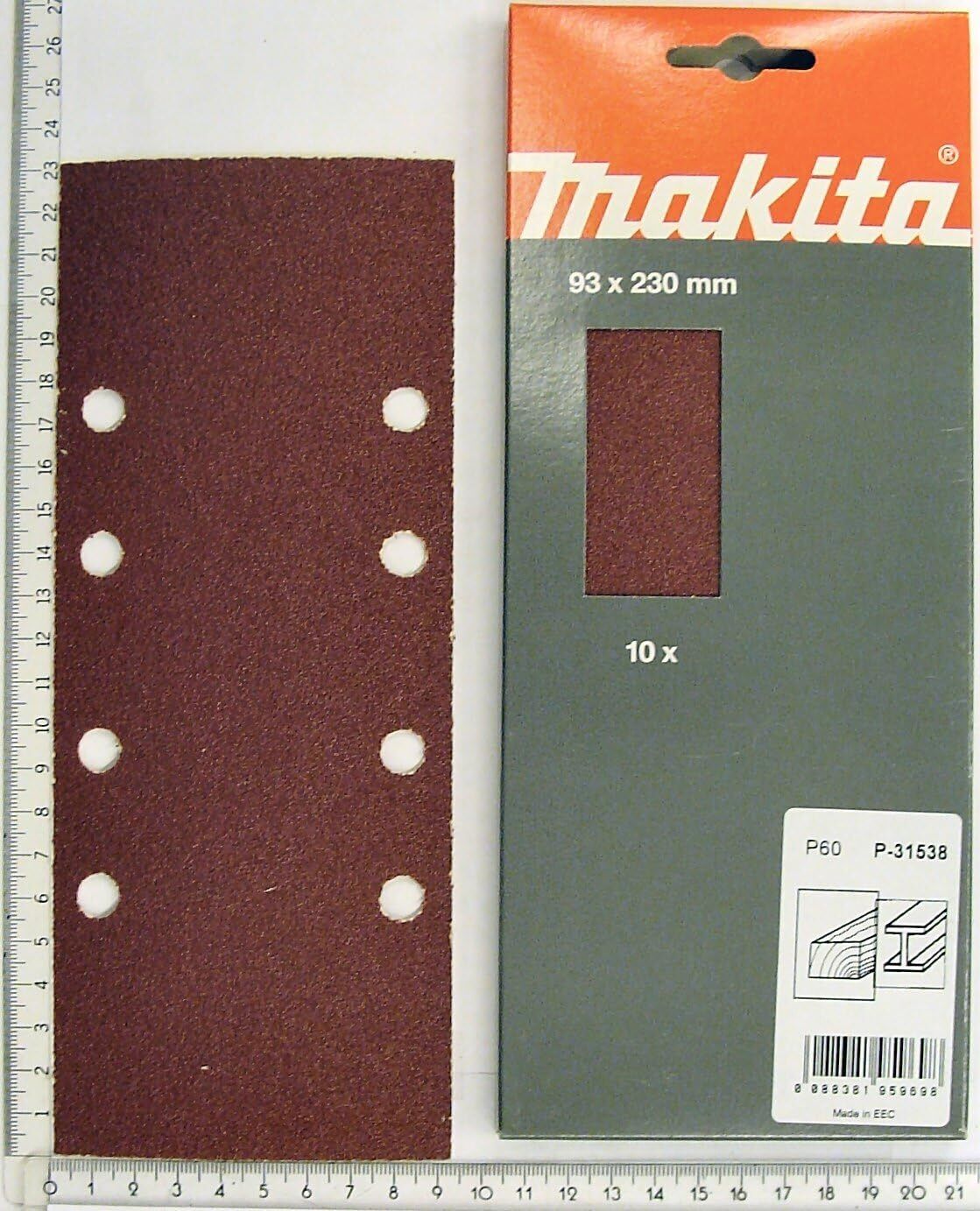 Makita P-31843 accessorio per levigatrici 10 pz Carta abrasiva