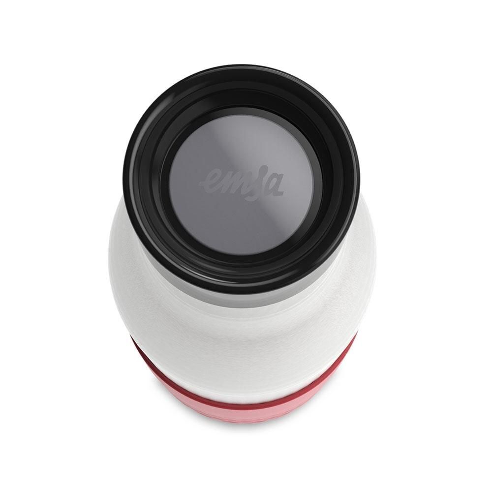 EMSA Bludrop Sleeve N3110800 borraccia Fitness, Sport 500 ml Acciaio inossidabile Corallo, Acciaio inossidabile