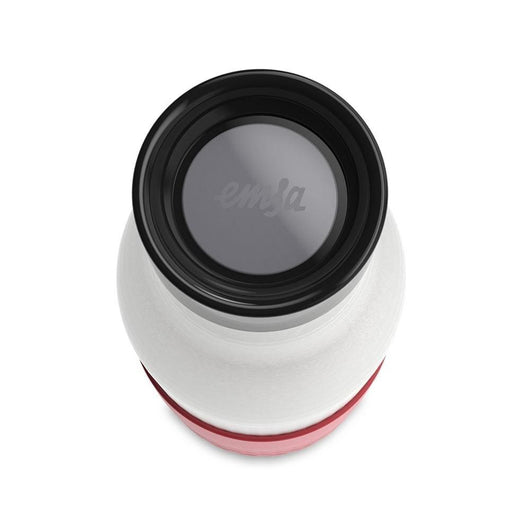 EMSA Bludrop Sleeve N3110800 borraccia Fitness, Sport 500 ml Acciaio inossidabile Corallo, Acciaio inossidabile