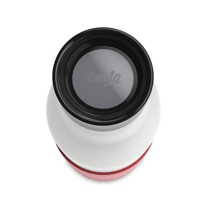 EMSA Bludrop Sleeve N3110800 borraccia Fitness, Sport 500 ml Acciaio inossidabile Corallo, Acciaio inossidabile