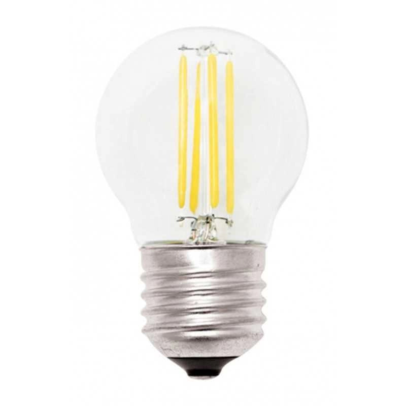 LAMPADINA LAMPADA LED FILAMENTO 4W LUCE CALDA 3000K E27 MKC LIGHT MINISFERA - Melchioni