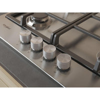 Whirlpool TGML 661 IX Acciaio inox Da incasso 58 cm Gas 4 Fornello(i)