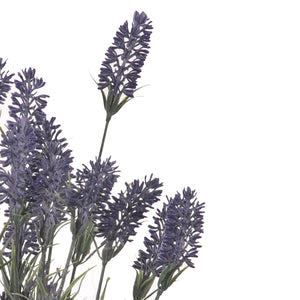 Set 4 Lavanda Artificiale con 15 Fiori Altezza 61 cm Viola