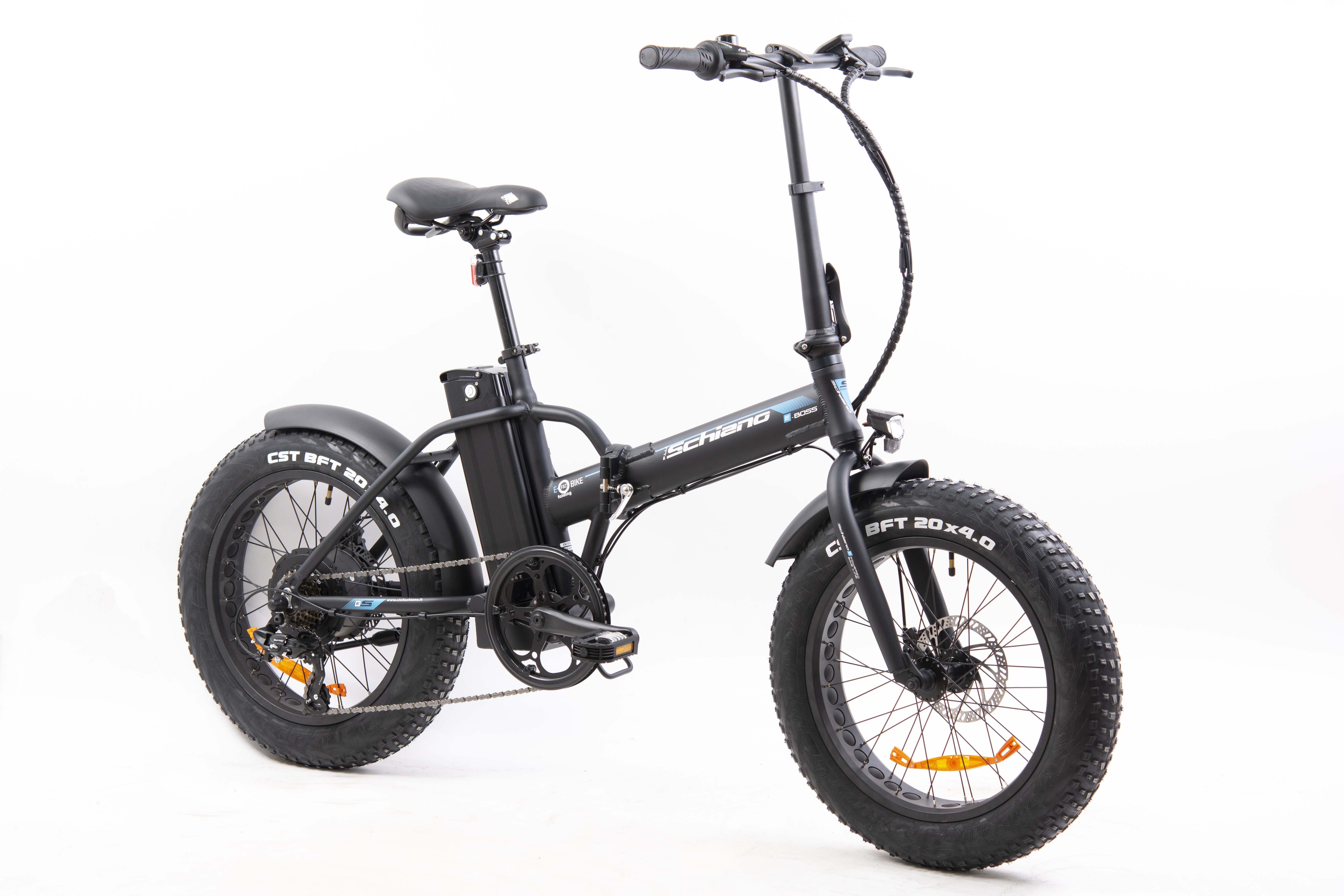 F.LLI SCHIANO E-BOSS  20'' E-bike , Bicicletta elettrica Pieghevole Unisex Adulto con Motore 250W e 7 velocitÃ , Batte