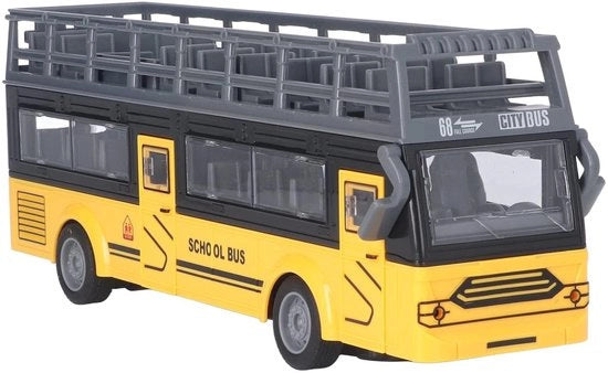 Autobus a due piani con comando a distanza - 4 canali - Auto guidato con sistema di collisione anti - Porte di apertura sicure - Dettagli fini - Manettino idraulico stabile - Autobus guidato