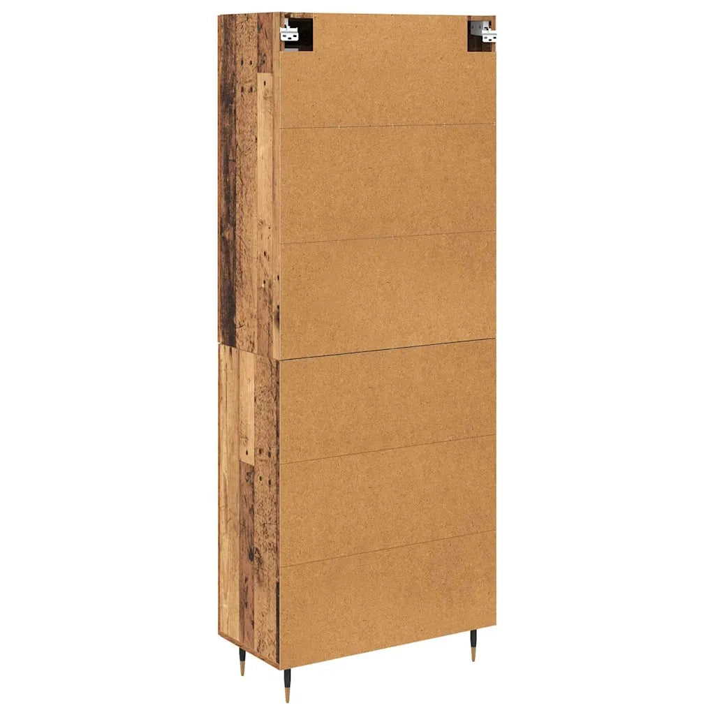 Credenza 2 pcs Legno vecchio Legno multistrato