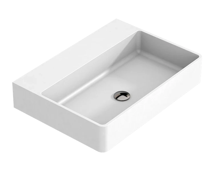 Lavabo da appoggio Solid Surface ALICANTE - bianco