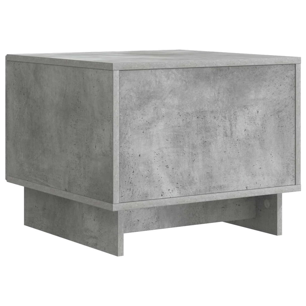 Tavolino da salotto con cassetto Grigio Cemento 49 x 50 x 40 cm
