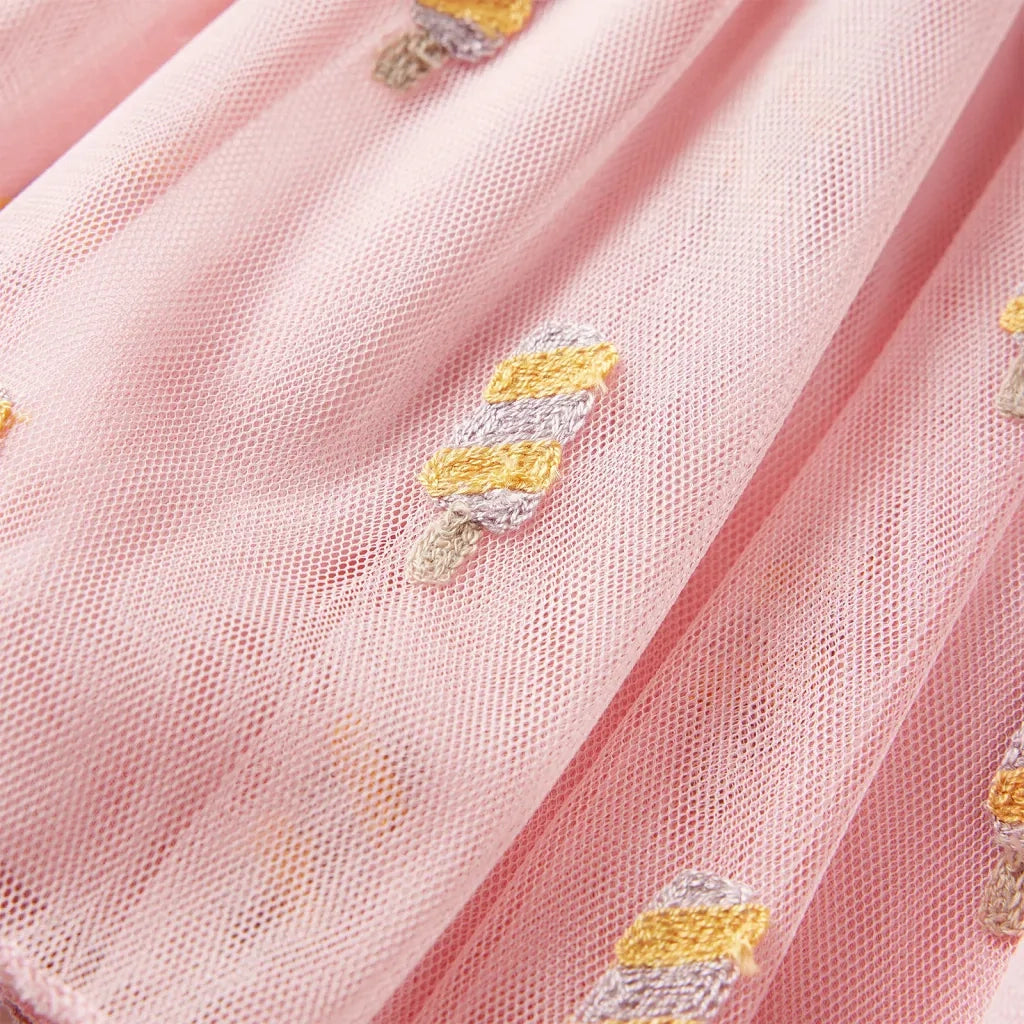 Gonna da Bambina con Tulle Rosa Chiaro 140 CFW6711184