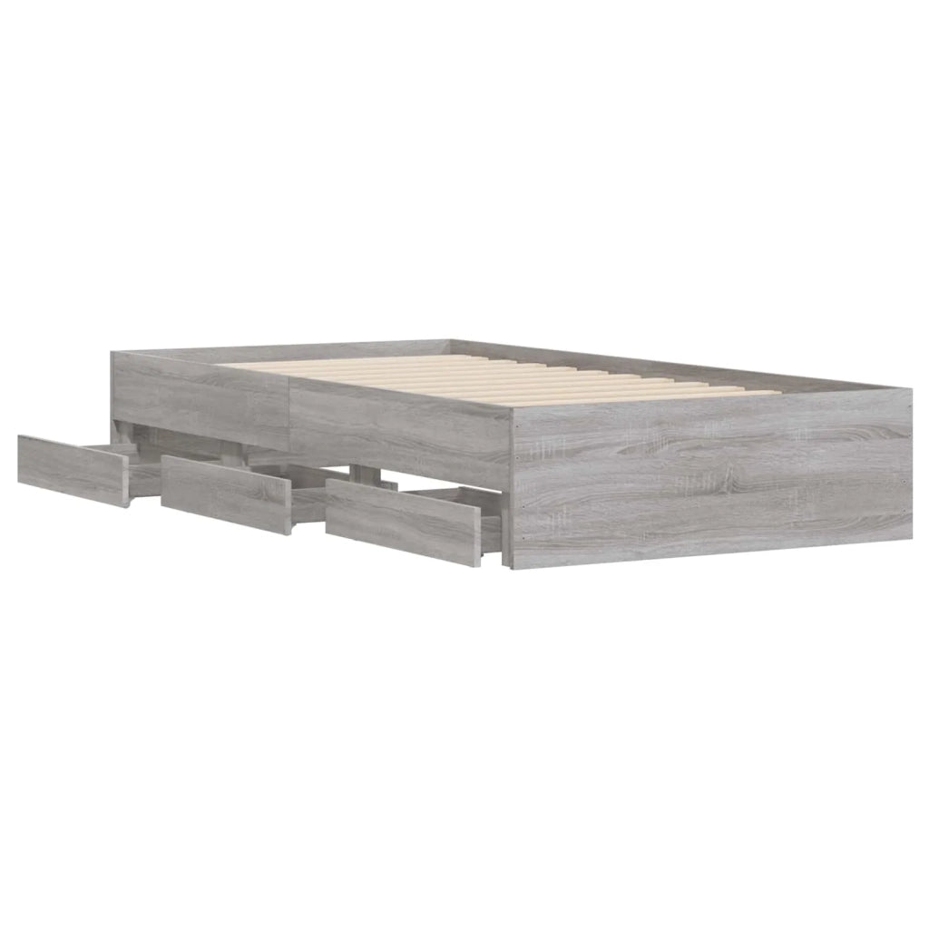 Telaio del letto con storage Grigio Cemento 80 x 200 cm 3429610