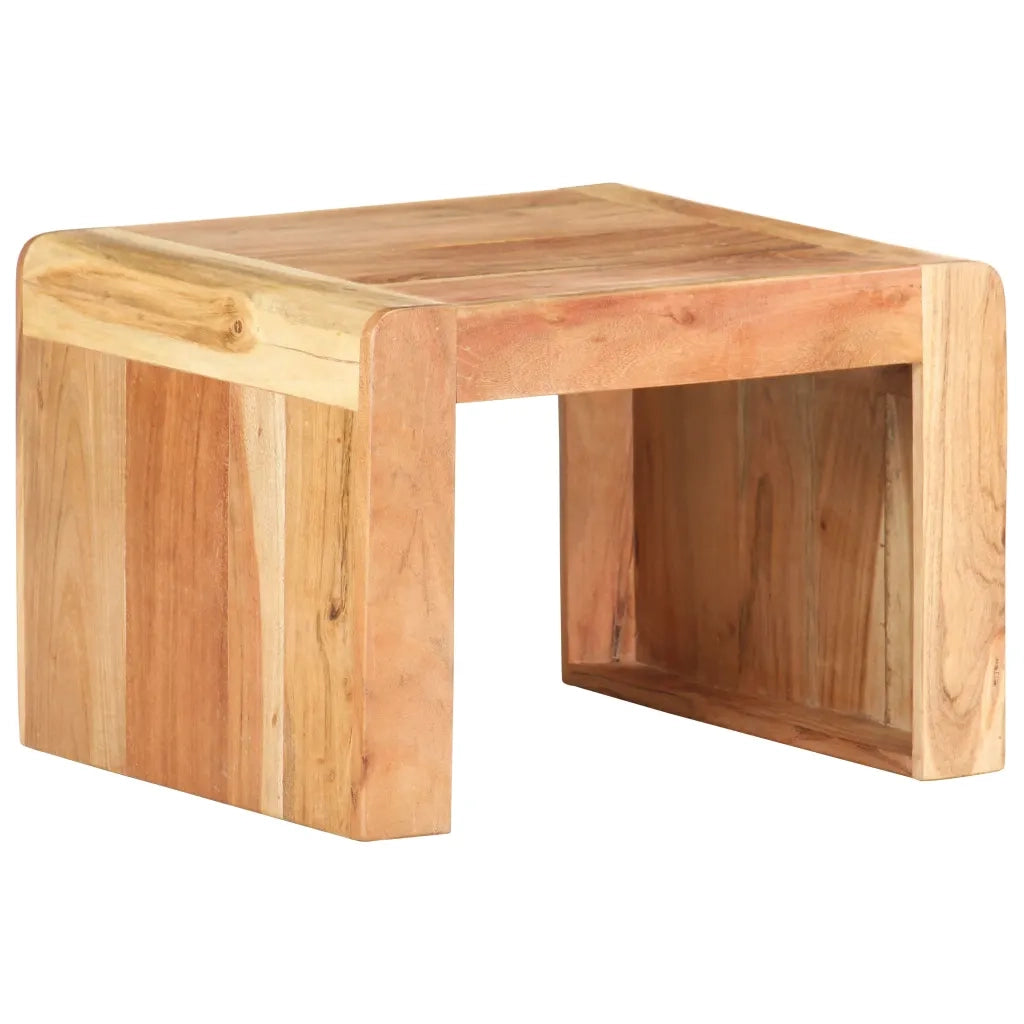 Tavolino Laterale 40x40x30 cm in Legno Massello di Acacia cod mxl 11562