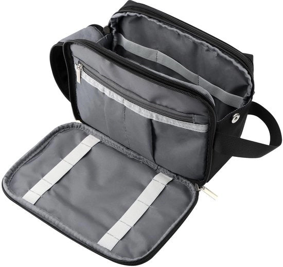 Set di cura igienica per viaggio - Tappetino per toilette impermeabile - Organizzatore per uomini - Materiale poliestere duraturo - Progettazione compatta - 1 pezzo