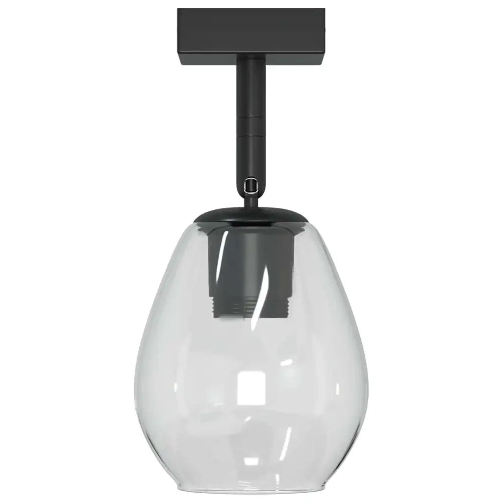 Faretto da soffitto Nero 13 x 13 x 26 cm Vetro e Metallo CFW9539529
