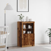 Mobile con luci LED Legno Vecchio 60,5x37x100 cm