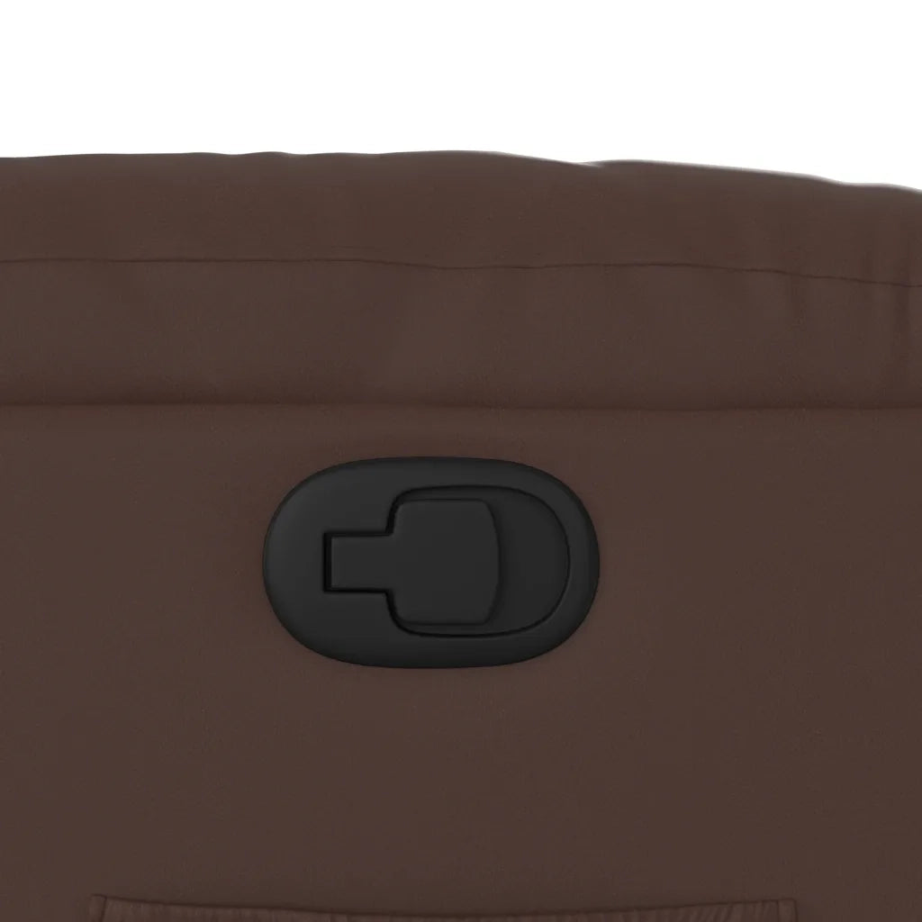Poltrona Reclinabile Marrone in Similpelle 374135
