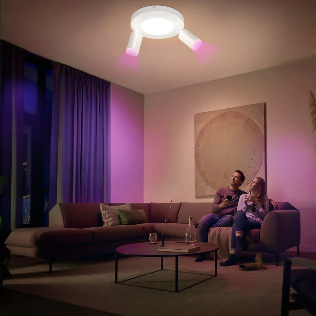 ZMH Faretto da soffitto 2 lampadine GU10 20W camera 3000k Girevole Orientabile in metallo 350°