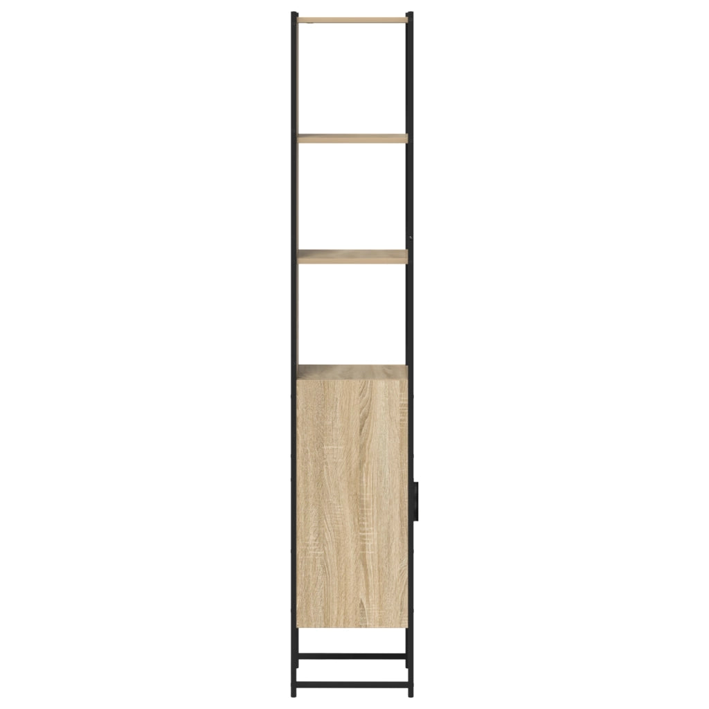 Cabinet da bagno  Rovere Sonoma 33x33x185,5 cm Legno ingegnerizzato