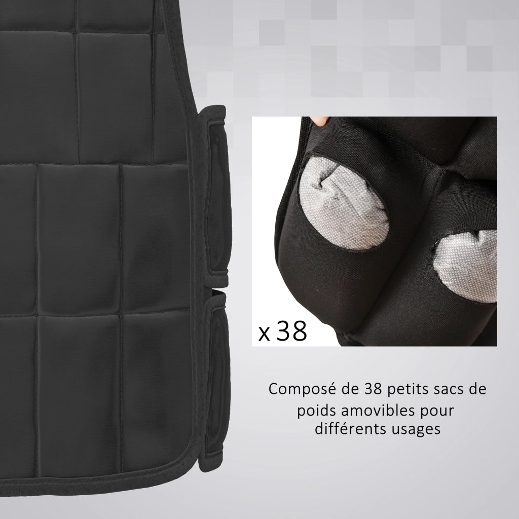 Giubbotto pesato regolabile ¨C zephmum ¨C 20 kg max, pesi rimovibili