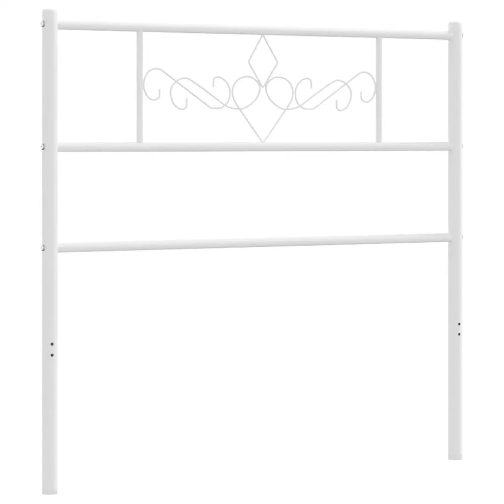 Testiera in Metallo Bianco 75 cm