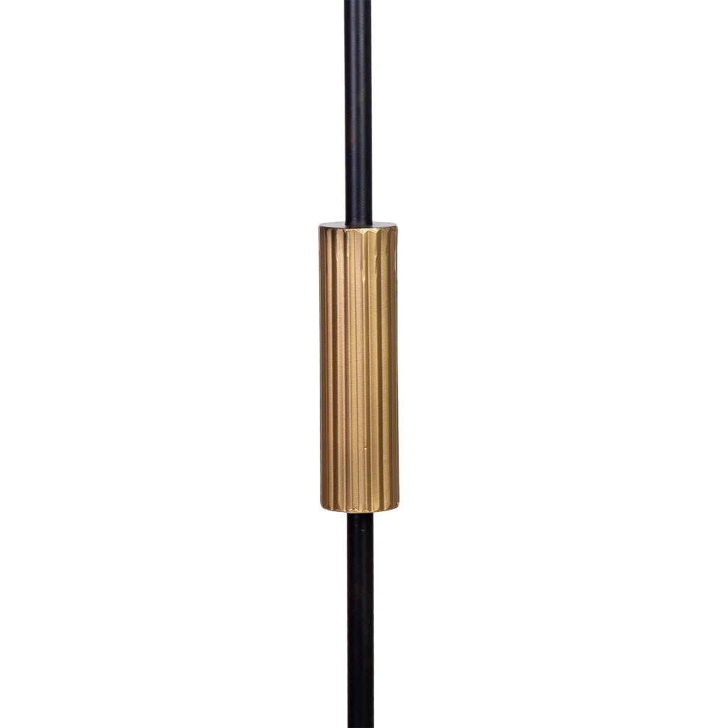 Lampada da terra in metallo 39,5x39,5x139/153h cm