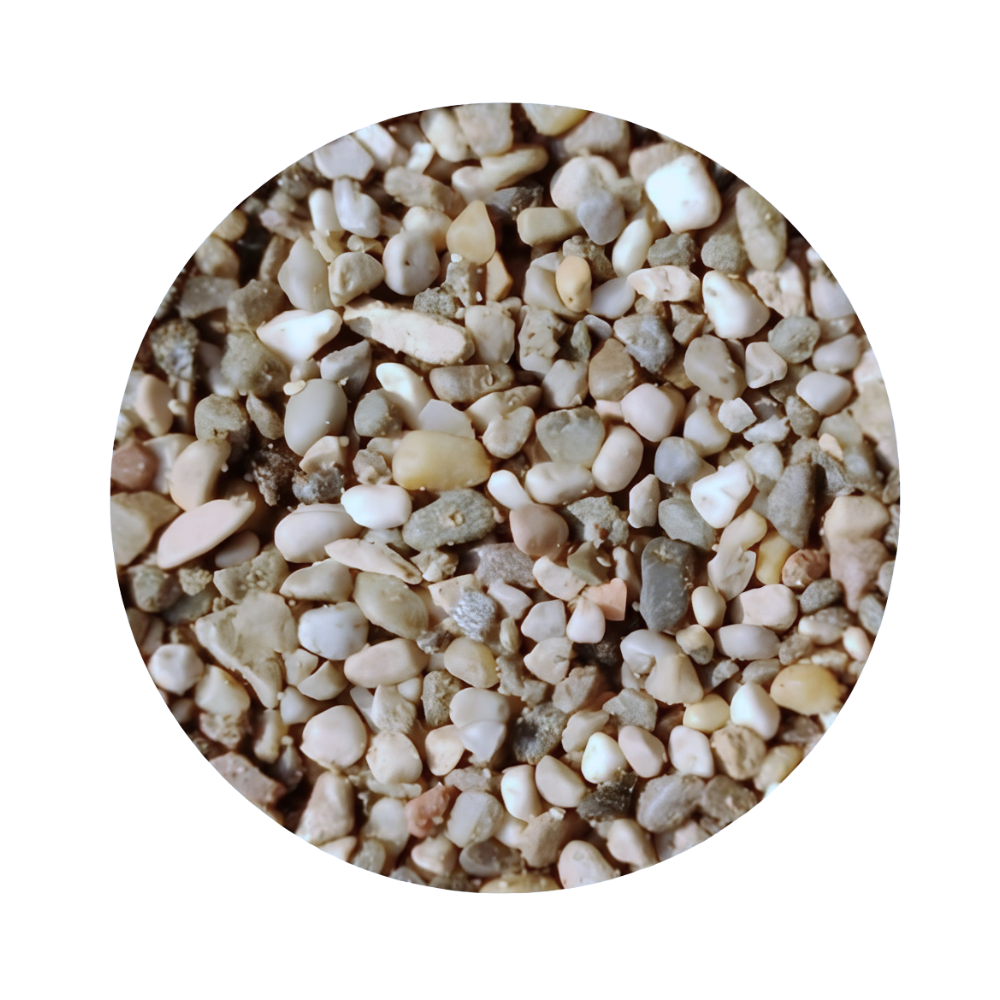 Ghiaino fiume 4/16 mm aggregato naturale umido lavato vagliato sacco 25 kg