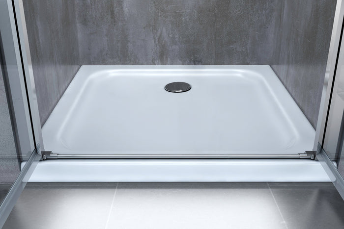 Porta doccia vetro 6 mm apertura battente saloon dentro e fuori Altezza 190 Regolabile 77-80