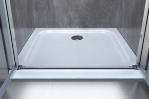 Porta doccia vetro 6 mm apertura battente saloon dentro e fuori Altezza 190 Regolabile 92-95