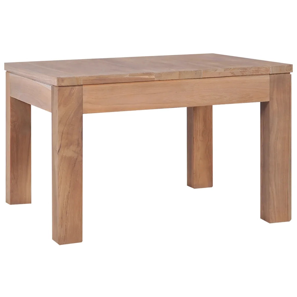 Tavolino da Salotto Legno Massello di Teak Naturale 60x60x40 cm 246956