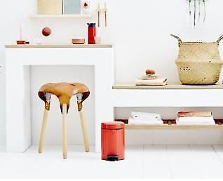 Brabantia 112140 bidone per la spazzatura 3 L Rotondo Rosso