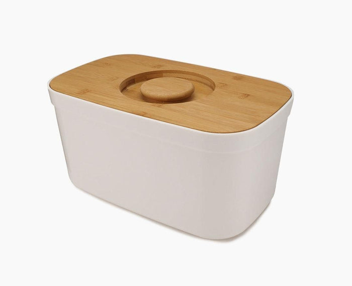 Joseph Joseph Bread Bin contenitore per pane Rettangolare Bianco Bamboo, Plastica