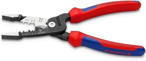 Knipex 13 72 200 ME pinza spellacavi Nero, Blu, Rosso, Acciaio inox
