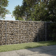 vidaXL Cesto Gabbione con Copertura 200x50x100 cm in Ferro Zincato