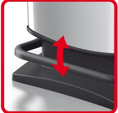 PATTUMIERA CON PEDALE 40 LT. PASO ARGENTO METALLIZZATO