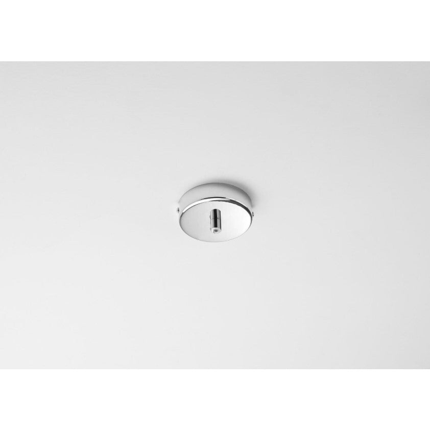 MONTATURA 1 FORO D.10XH4CM CROMO.